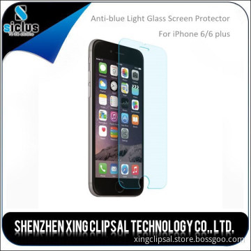 2015 new product, anti-blue light glass screen protector, tempered glass screen protector for iphone 6